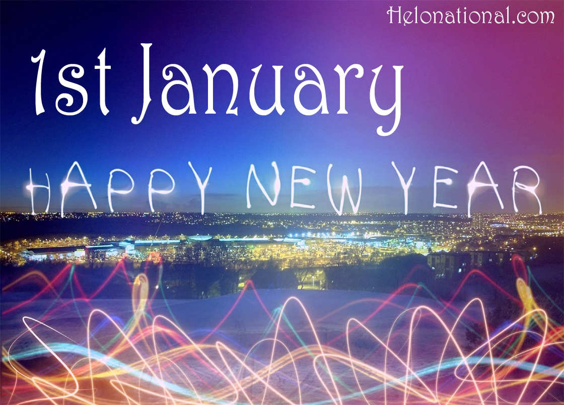 Happy new year 1st january