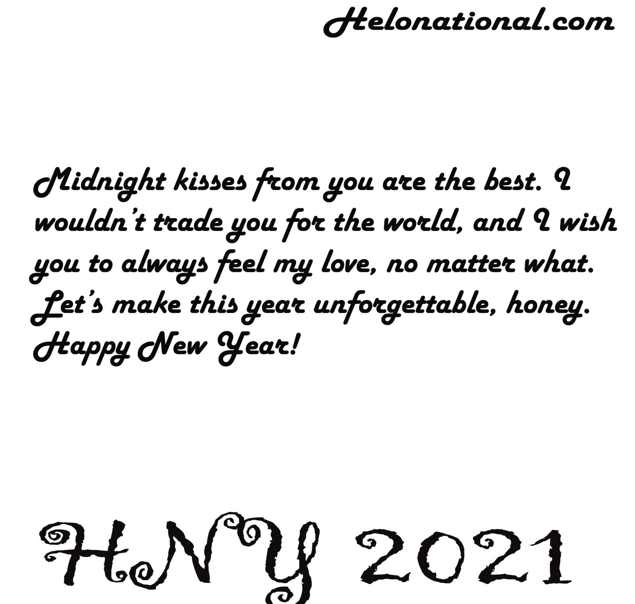 Happy new year 2021 love