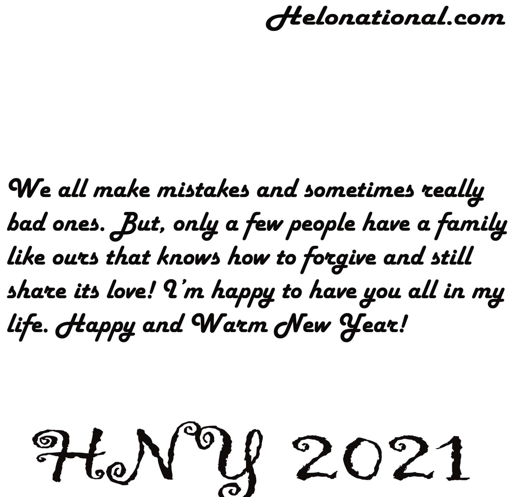 Happy new year 2021 quotes for family