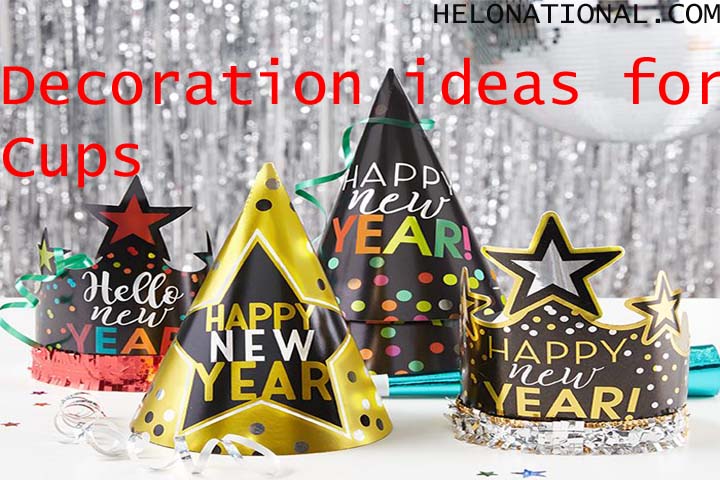 New year decoration 2023 ideas for Party Cups