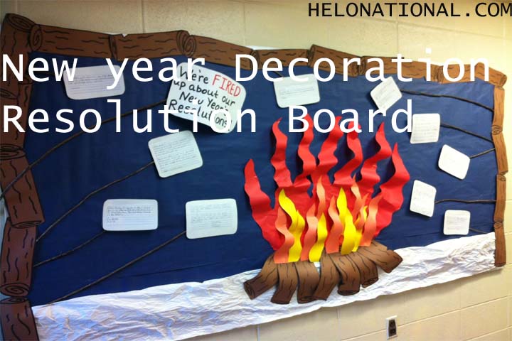 New year decoration 2023 ideas for Resolution Board