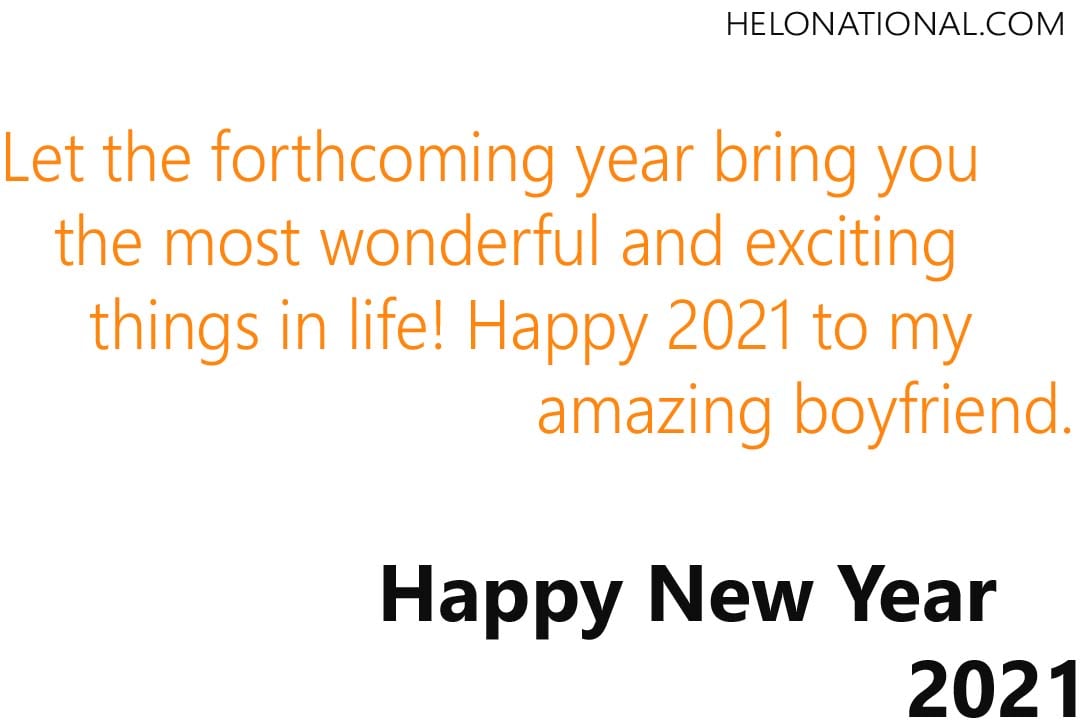 Happy New Year 2021 Bf & Gf greetings