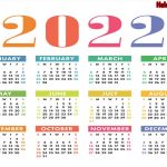 Happy New Year 2022 Calendar | All New Year 2022 Events List