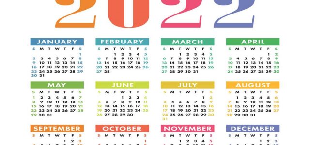2022 Calendar | Happy New Year 2022 Calendar | All New Year 2022 Events List | Helo National