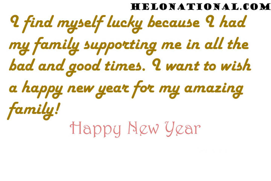 Happy New Year Wishes Messages For Family]