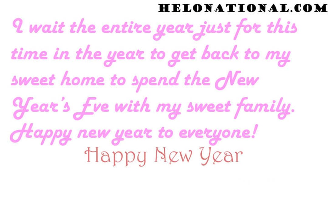 Happy New Year Wishes Quotes For Family