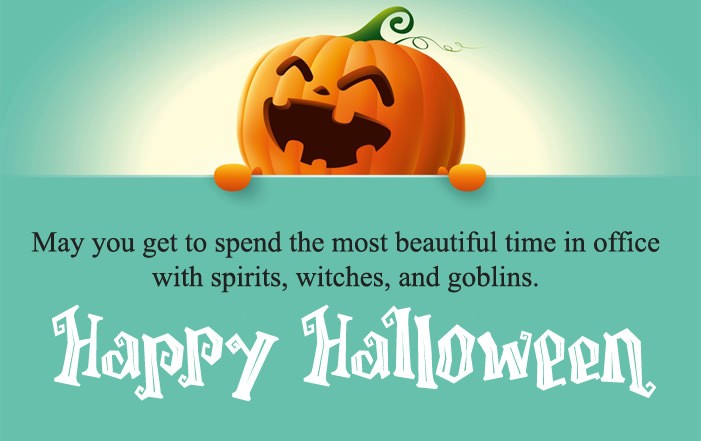 Halloween wishes to employees