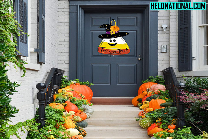 Happy Halloween Candy Corn Door Décor