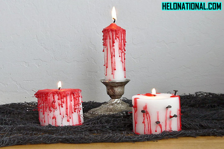 Happy Halloween Drippy Candles
