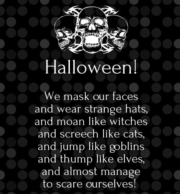 Happy Halloween Poems