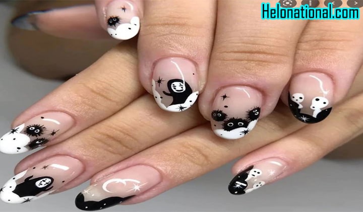 Spooky Halloween nail stickers for Girls