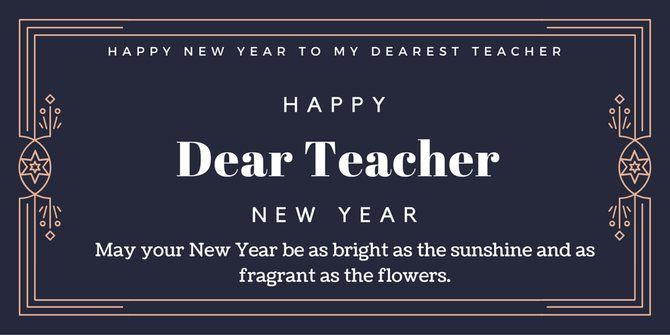 new year teacher wishes